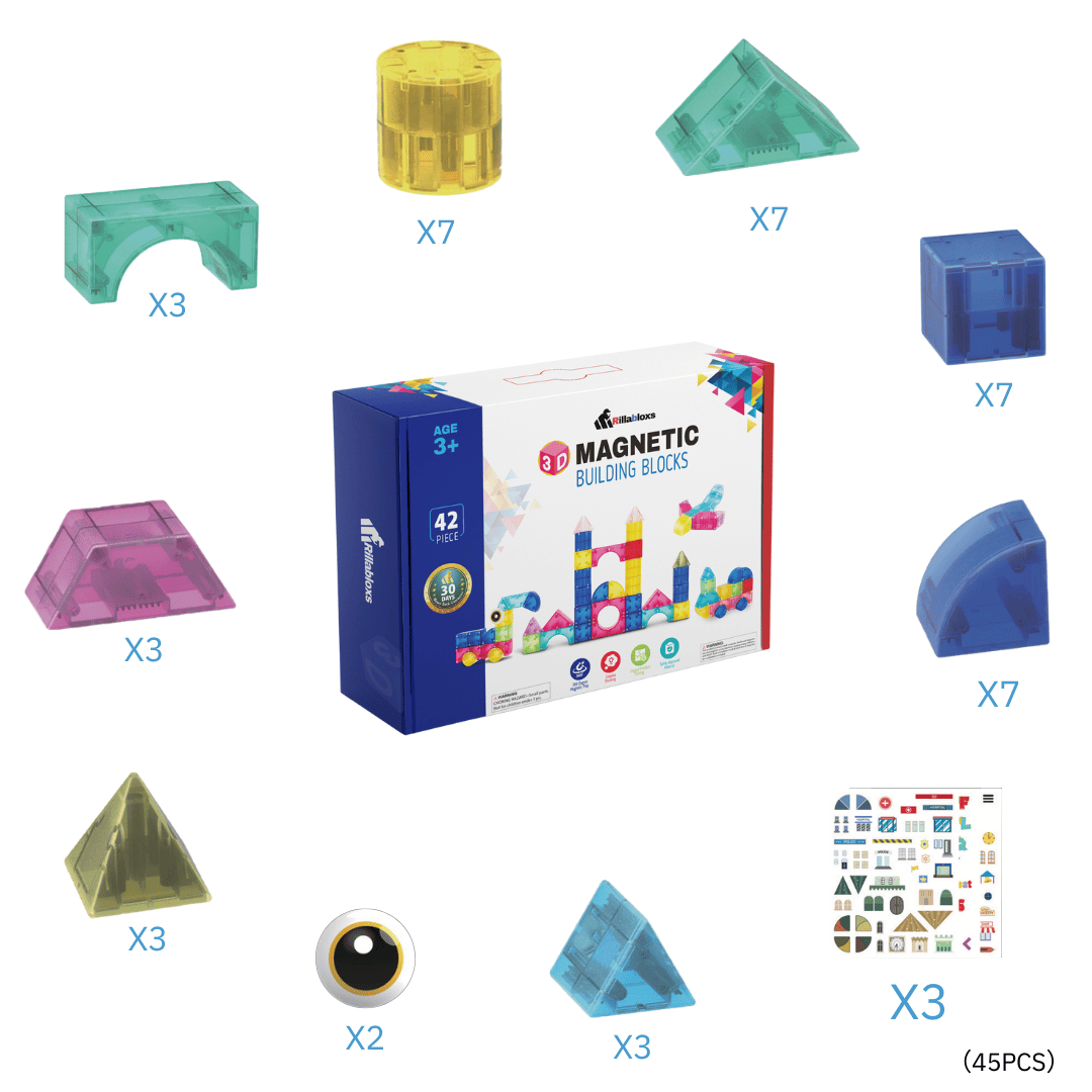 3D Magnetic Building Blocks